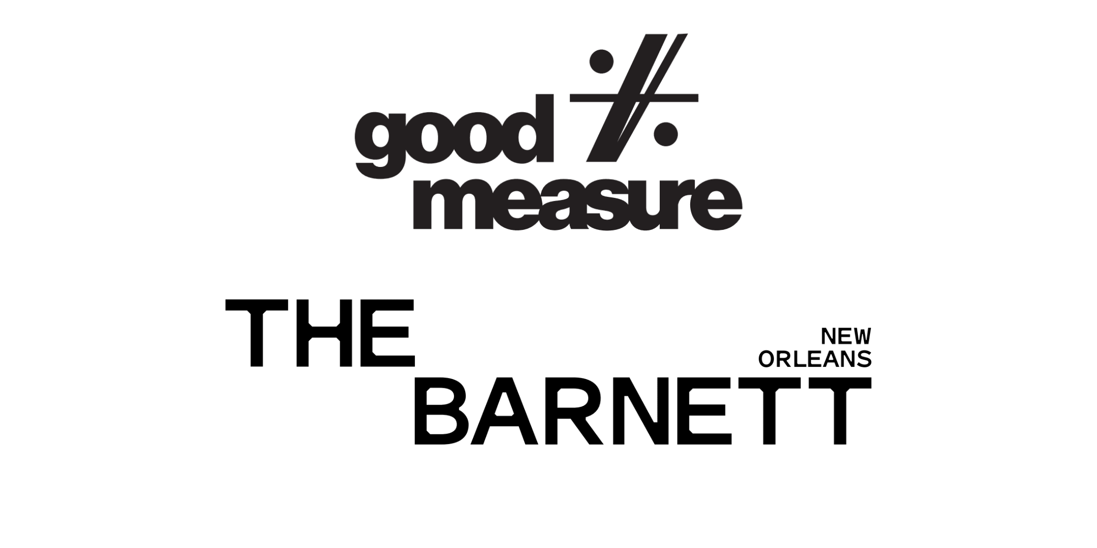 Good Measure at the Barnett Hotel logo